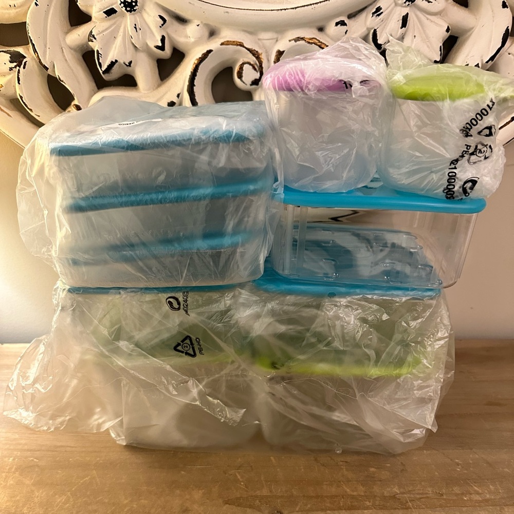 Tupperware Clear Mates Get it All Set + BONUS all Brand New